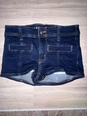 American Eagle Dark Blue Denim Women’s micro  Shorts
